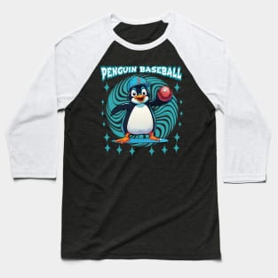 Penguin baseball time Baseball T-Shirt